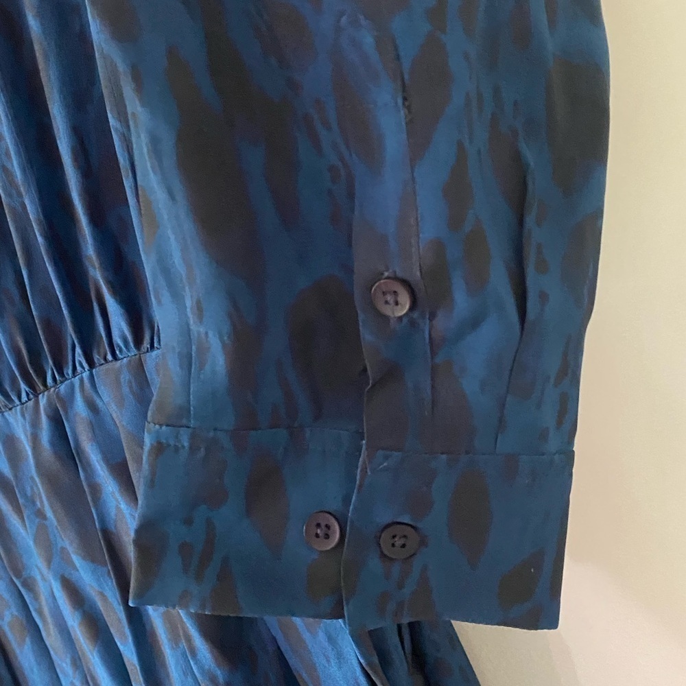 Tucker Allyson Indigo Safari Silk Dress - Picture 7 of 11